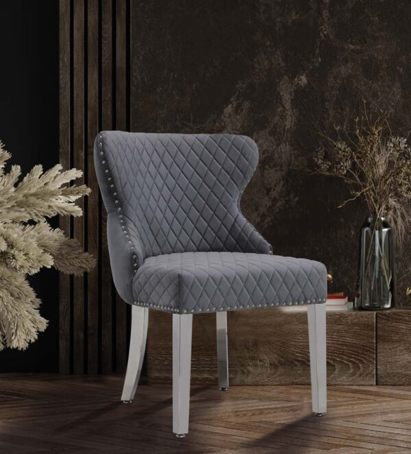 silla gris